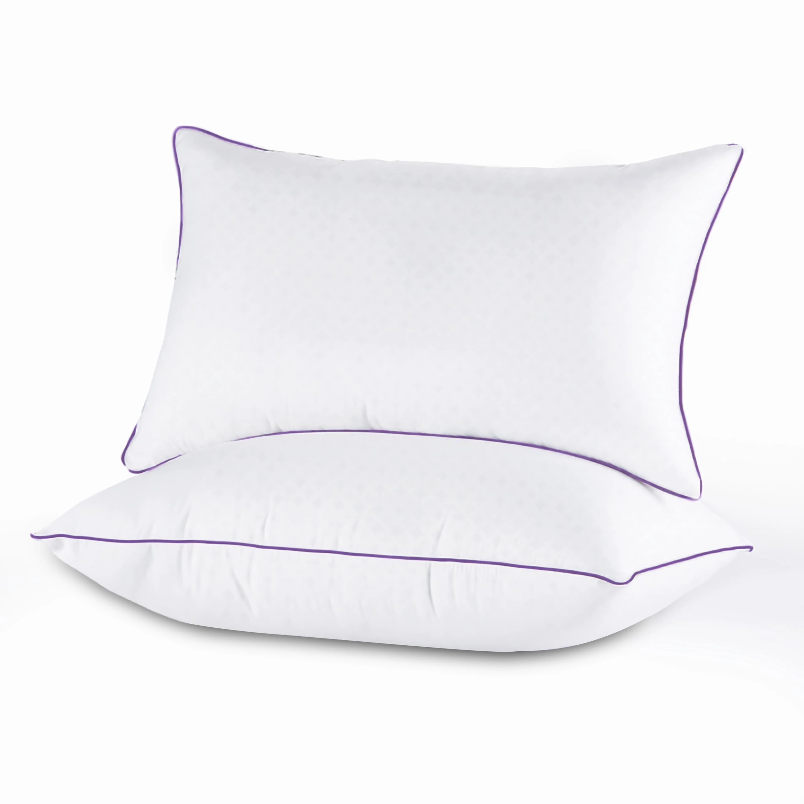 Jollyvogue Pillows Queen Size Set Of 2, Bed Pillows Set Of 2, Cooling And Supportive Pillows With Super Soft Down Alternative Fi