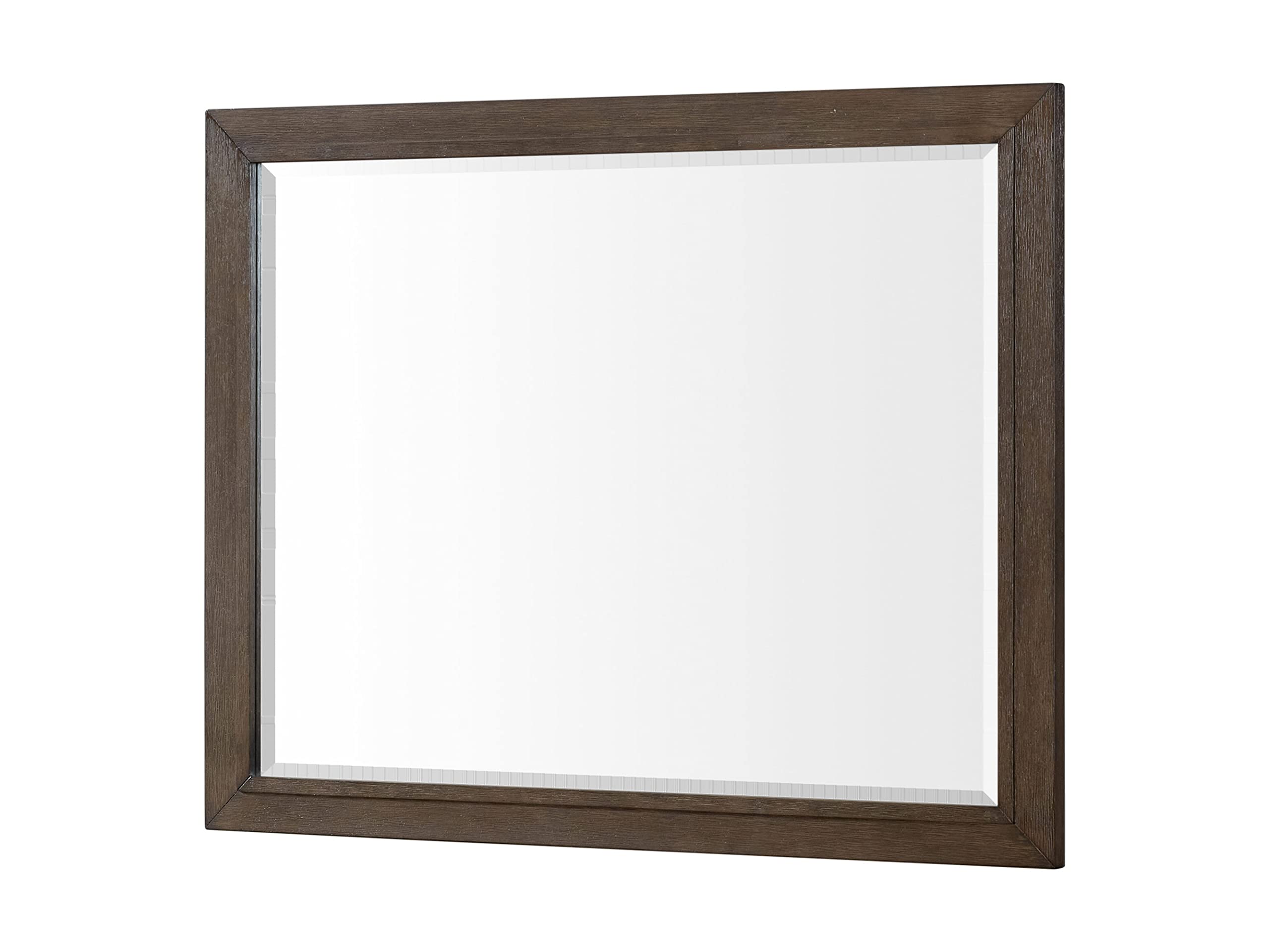 Intercon Preston 44&quot; Wide Bedroom Dresser Mirror, Weathered Vintage Oak