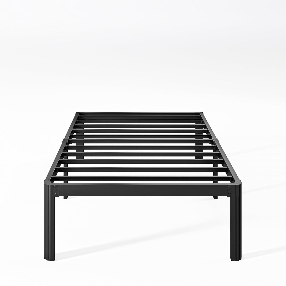Nordicbed 14 Inch High Platform Twin Bed Frame No Box Spring Needed, Metal Bed Frame Twin, Noise Free, Easy Assembly, Heavy Duty