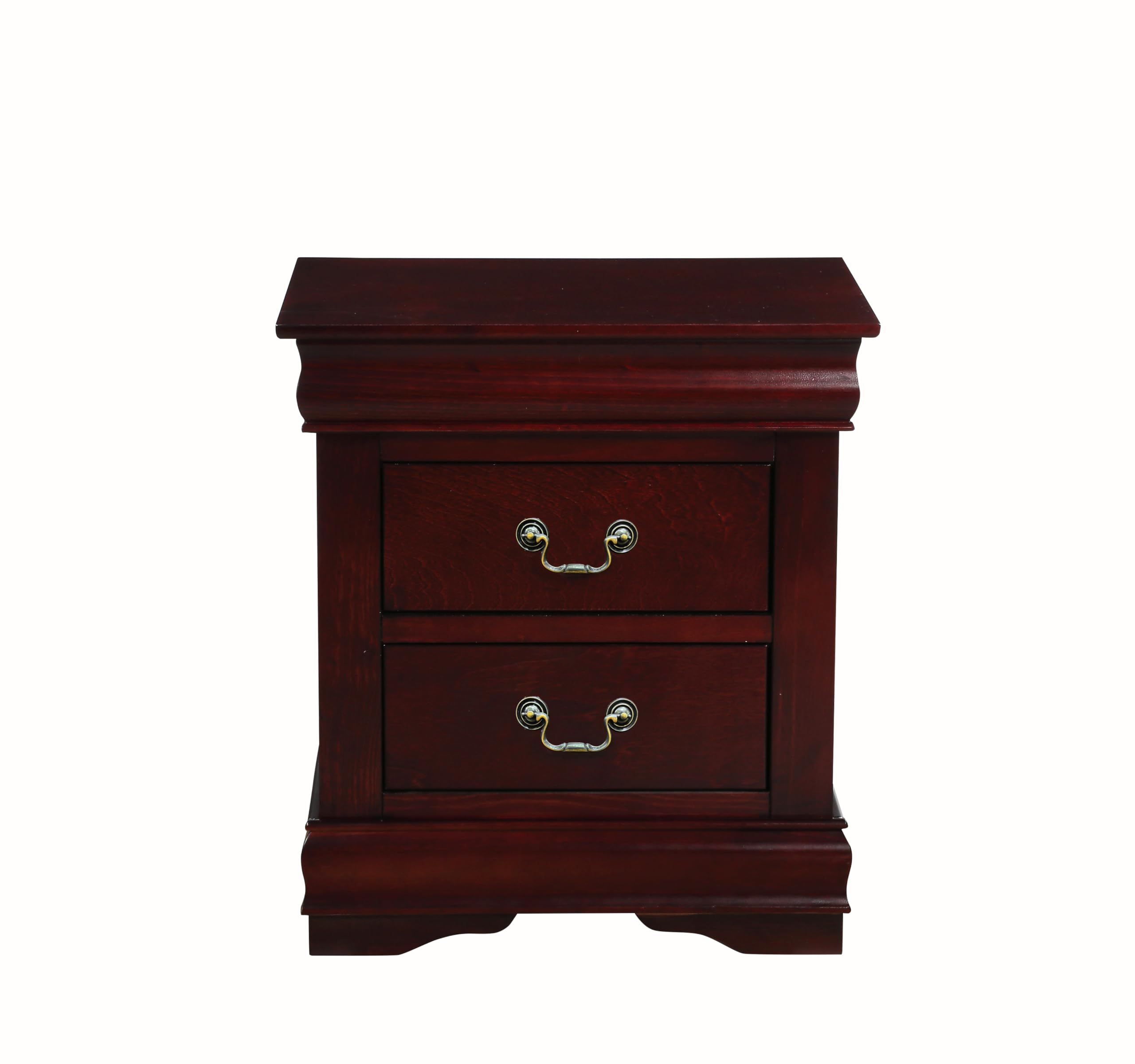 Acme Louis Philippe Nightstand in Cherry