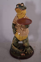 Afd Home Crocodile Butler Statue Novelty Decor