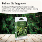 Candle Warmers Etc Classic Wax Melts 2.5Oz, Balsam Fir Fragrance (4-Pack) - Each Pack Has X4 2.5 Oz Wax Melts And 30 Hours Of Fr