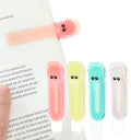 4 Pcs Smart Bookmark, Automatic Bookmark Silicone, Cute Book Markers For Men, Women, Kids, Book Lovers, Reading (Translucent)