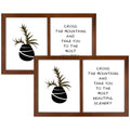 Golden State Art 8x10 Double Picture Frame - Brown Picture Frame - Displays Two 8x10 Photos - Solid Wood - Real Glass - Double F