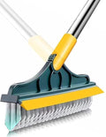 GUDDIES 2in1 Bathroom Cleaning Brush with Wiper  Long Handle 180 Rotate Toilet Brush, Tiles Cleaning, Floor Scrub for Kitchen
