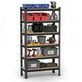 Lalco 6 Tier Heavy Duty Storage Rack  Boltless Metal Shelving Unit With Adjustable Shelves, Powder Coated Steel Frame, Mdf Boar