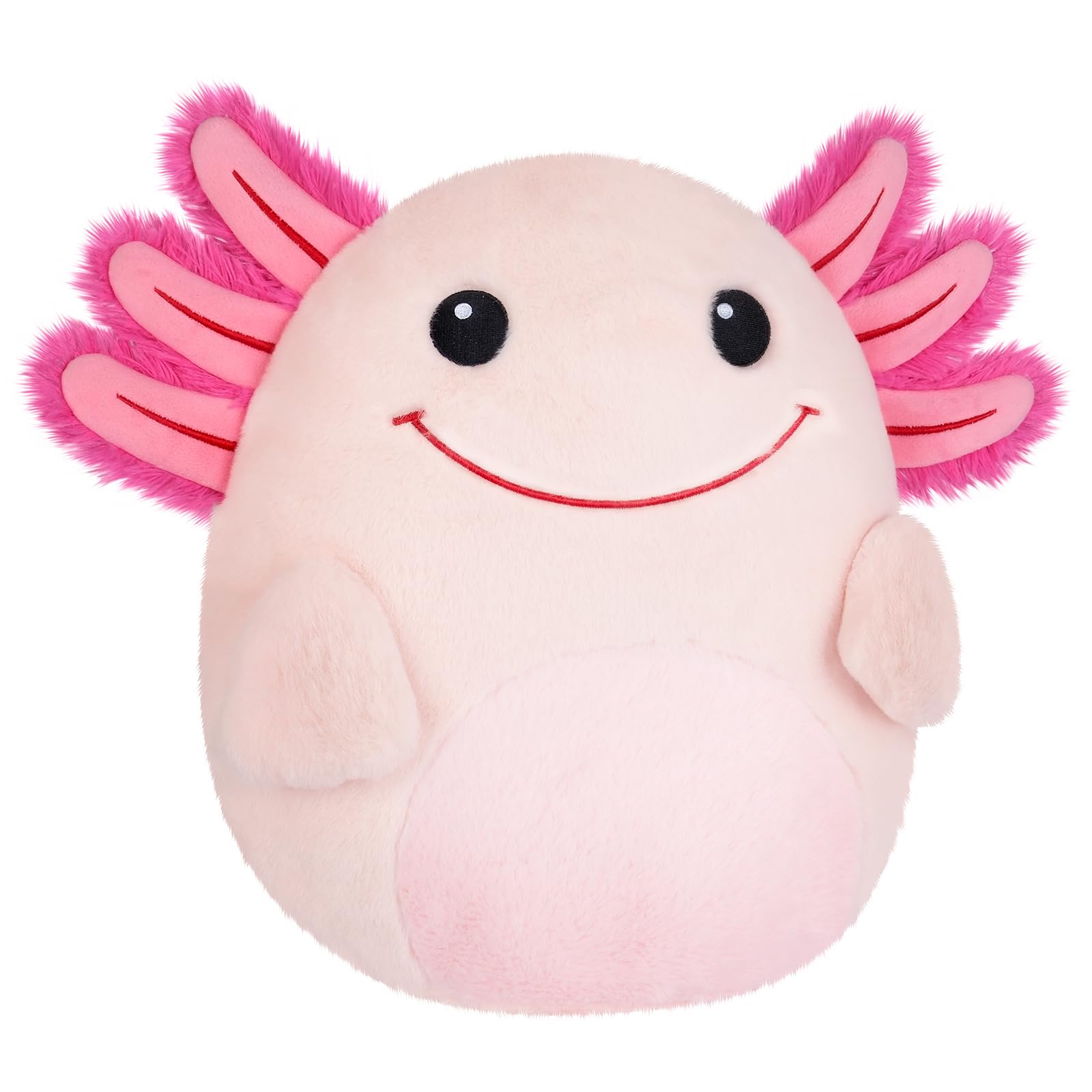 SuzziPals 13' Axolotl Plush Pillows, Axolotl Stuffed Animal Plushies, Axolotl Cuddle Pillow for Kawaii Decor, Axolotl Plush Toy