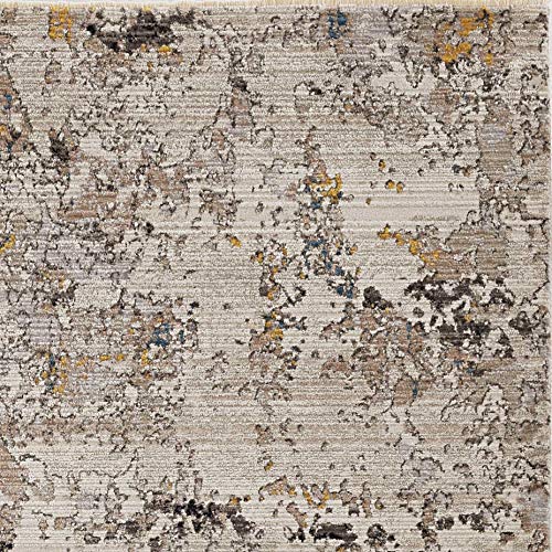 HomeRoots 8'X10' Ivory Hand Hooked Bordered Coral Reef Indoor Area Rug