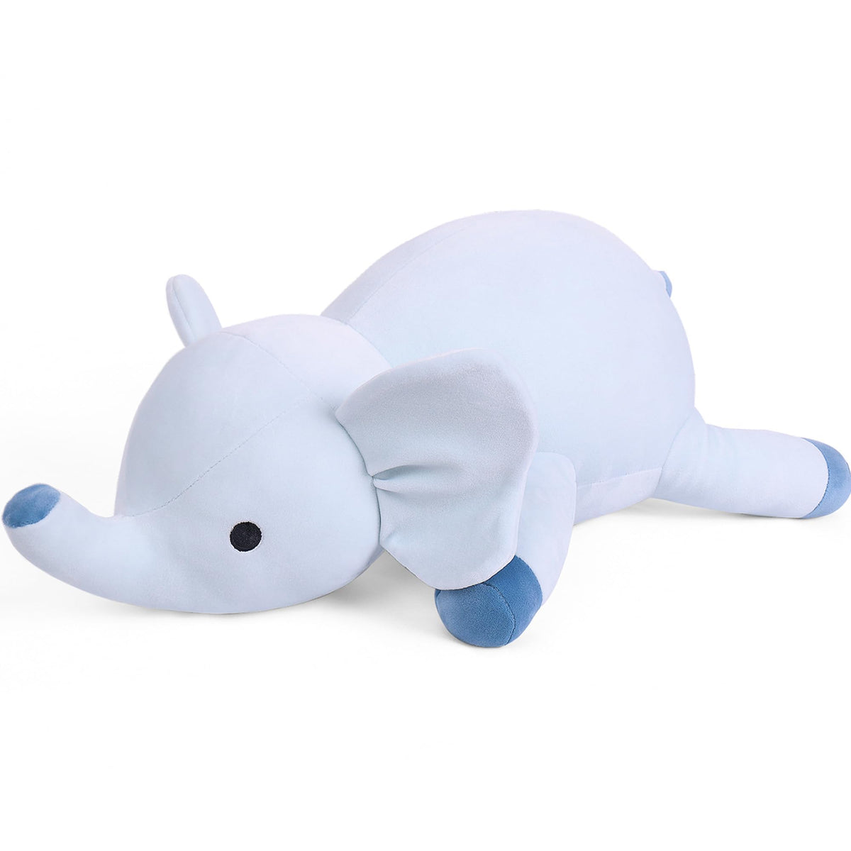 WeBingo 24' | 4.2 Pounds Blue Elephant Weighted Stuffed Animals - Cute Weighted Plush Toy Comfort Weighted Plush Pillow Gifts f