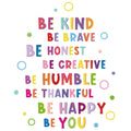 Mudder Colorful Inspirational Wall Decal Motivational Phrases Sticker Inspirational Lettering Quote Sticker Be Thankful Brave Cr