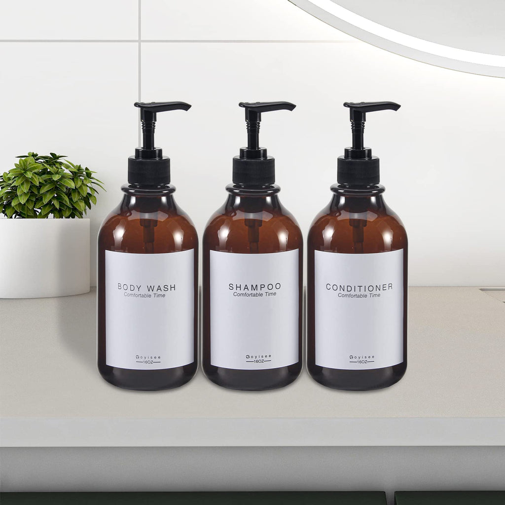 Goyisee Shampoo And Conditioner Dispenser For Shower Wall,Shower Soap Dispenser 3 Chamber No Drill,Refillable For Shampoo Lotion