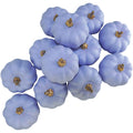 Winlyn 12 Pcs Small Artificial Light Purple Pumpkins Decorative Foam Pumpkins for Fall Wedding Baby Shower Halloween Thanksgivin