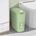 Cesun Motion Sensor Trash Can, 5 Gallon Automatic Bathroom Garbage Can with Lid, Touchless Smart Plastic Slim Wastebasket for Ba