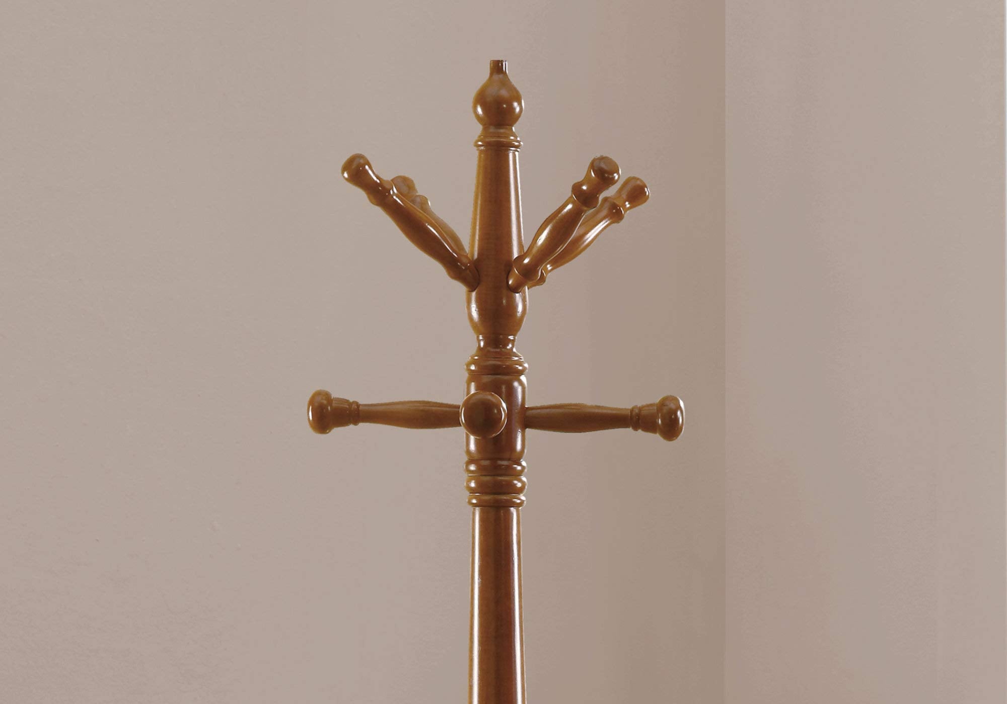 Traditional Solid Wood Coat Rack - Thumbnail 2