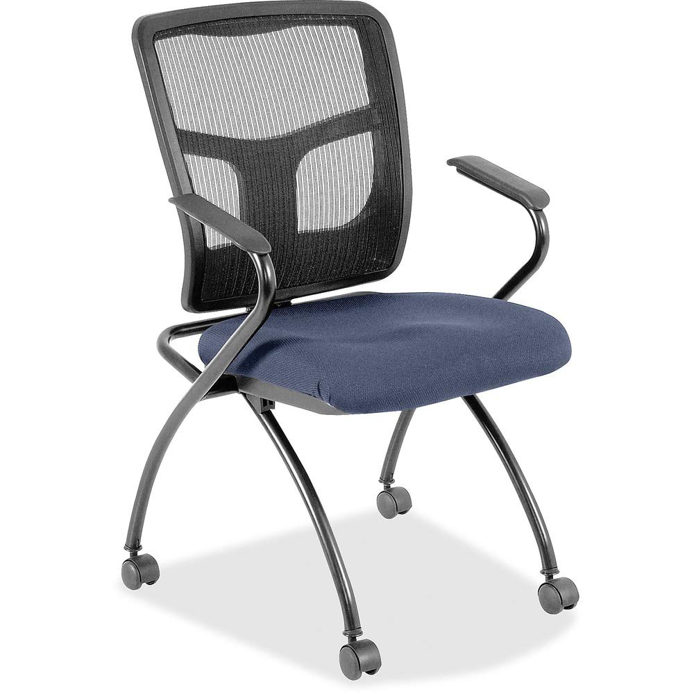 Mesh Back Nesting Chair W/ Armrests (Carton Of 1)