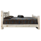 Montana Woodworks Bear Design Laser Engraved Bed (Cal King:98 in. L x 76 in. W x 47 in. H (204 lbs.))
