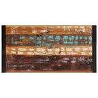 vidaXL Industrial Coffee Table, Solid Reclaimed Timber, Hand Polished, Multicolour Black, 120x60x40 cm, Durable & Stable Design 2