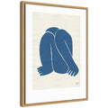 Sylvie Head Down II Royal Framed Canvas by Rocket Jack
