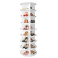 SpaceAid 8 Tier Rotating Shoe Rack Tower, Spinning Shoe Display Lazy Susan, Revolving 360 Shoe Rack Storage Round Carousel, Vert