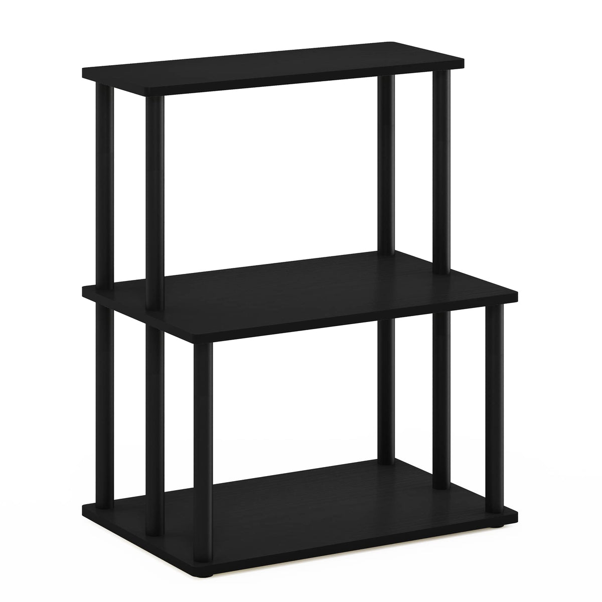 Furinno Turn-N-Tube 3-Tier Toolless Kitchen Storage Shelf, Americano/Black