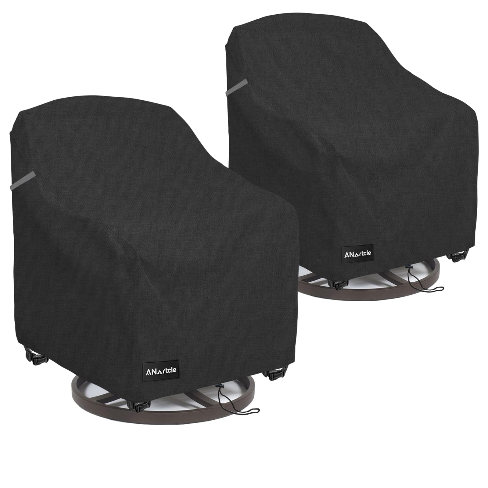 Anartcle Outdoor Rocking Chair Cover 2-Pack,100% Waterproof Heavy Duty Outdoor Chair Covers,Rocking Chair Covers For Outdoor Fur