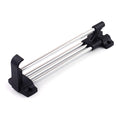 Adjustable Closet Rod,Autuwintor 12 Inch Pull Out Valet Closet Rod,with Screws Cold Rolled Steel Black Silver,Retractable Clothe