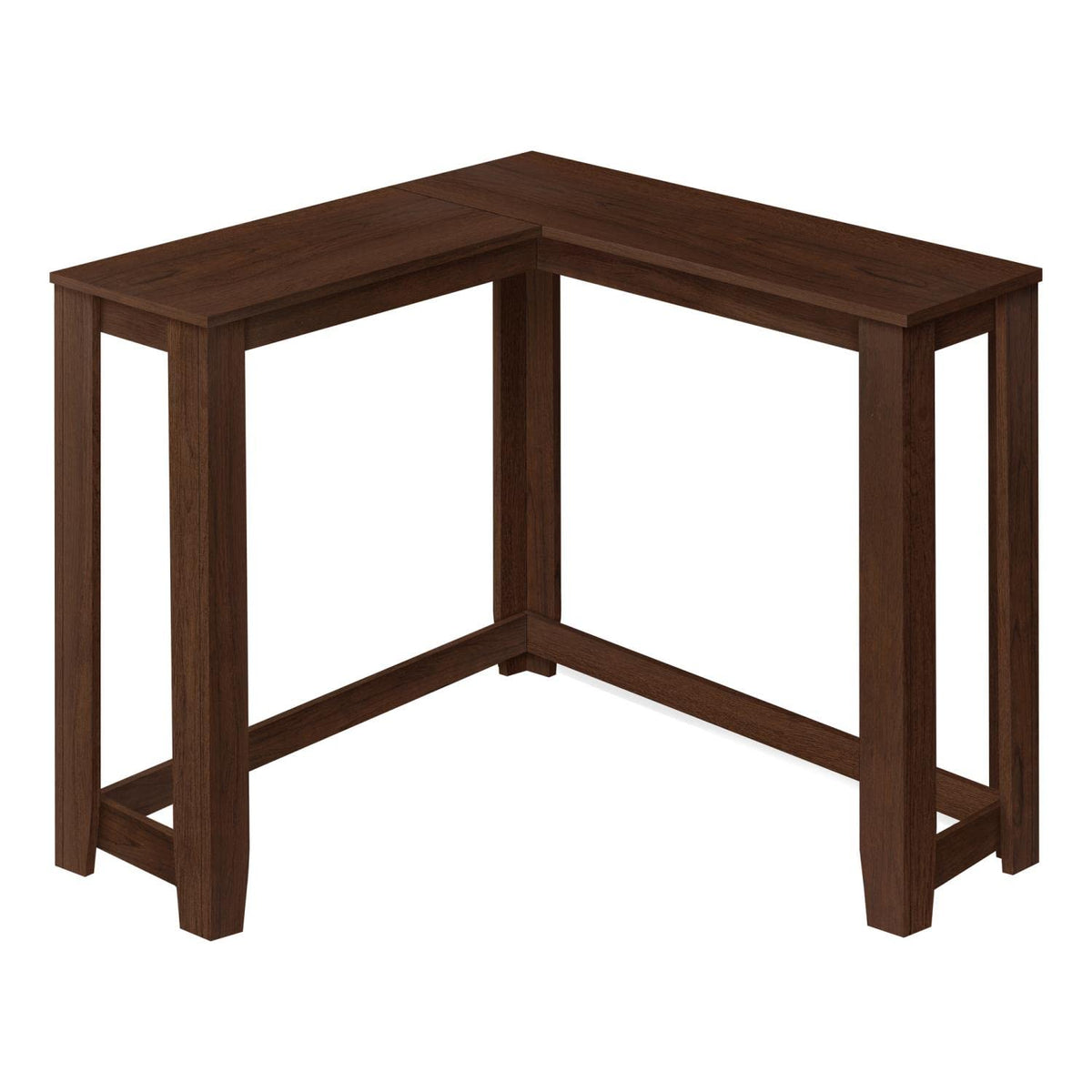 Monarch Specialties 3661 Accent Table, Console, Entryway, Narrow, Corner, Living Room, Bedroom, Laminate, Brown, Contemporary, Modern Table-36 / Cherry, 35.5' L x 35.5' W x 32' H