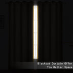 Lemomo 100% Blackout Curtains 52 X 95 Inch/Yellow Curtains 2 Panels With Black Lining Room Darkening Thermal Insulated Bedroom C