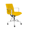 Laura Davidson Furniture Soho Ii Ribbed Office Chair - Mid Back Desk Chair, Ergonomically Designed With Arm Rest & Swivel, Made