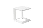 Pangea Home Leaf St Wht Side Table, White