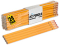 1Intheoffice #2 Pencil, Wood-Cased Pencils, Unsharpened, #2 Pencils With Erasers, Yellow Pencil, (24 Pack)