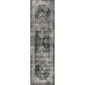 Alora Decor Swagger 2'3" X 7'7" Distress Gray/Black Power-Loomed Area Rug
