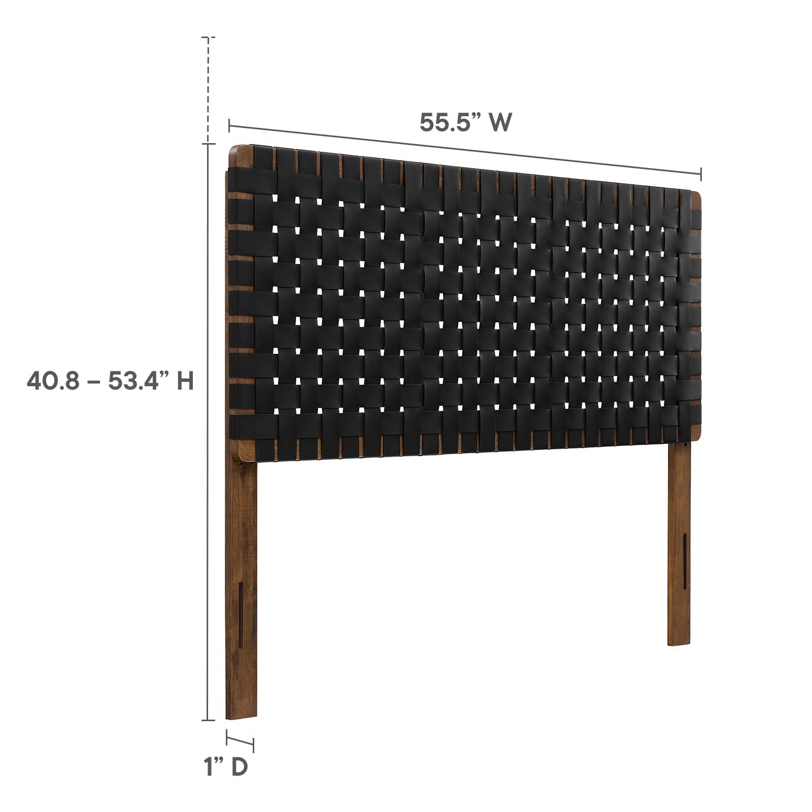 Modway Sparta headboards, Full, Walnut Black