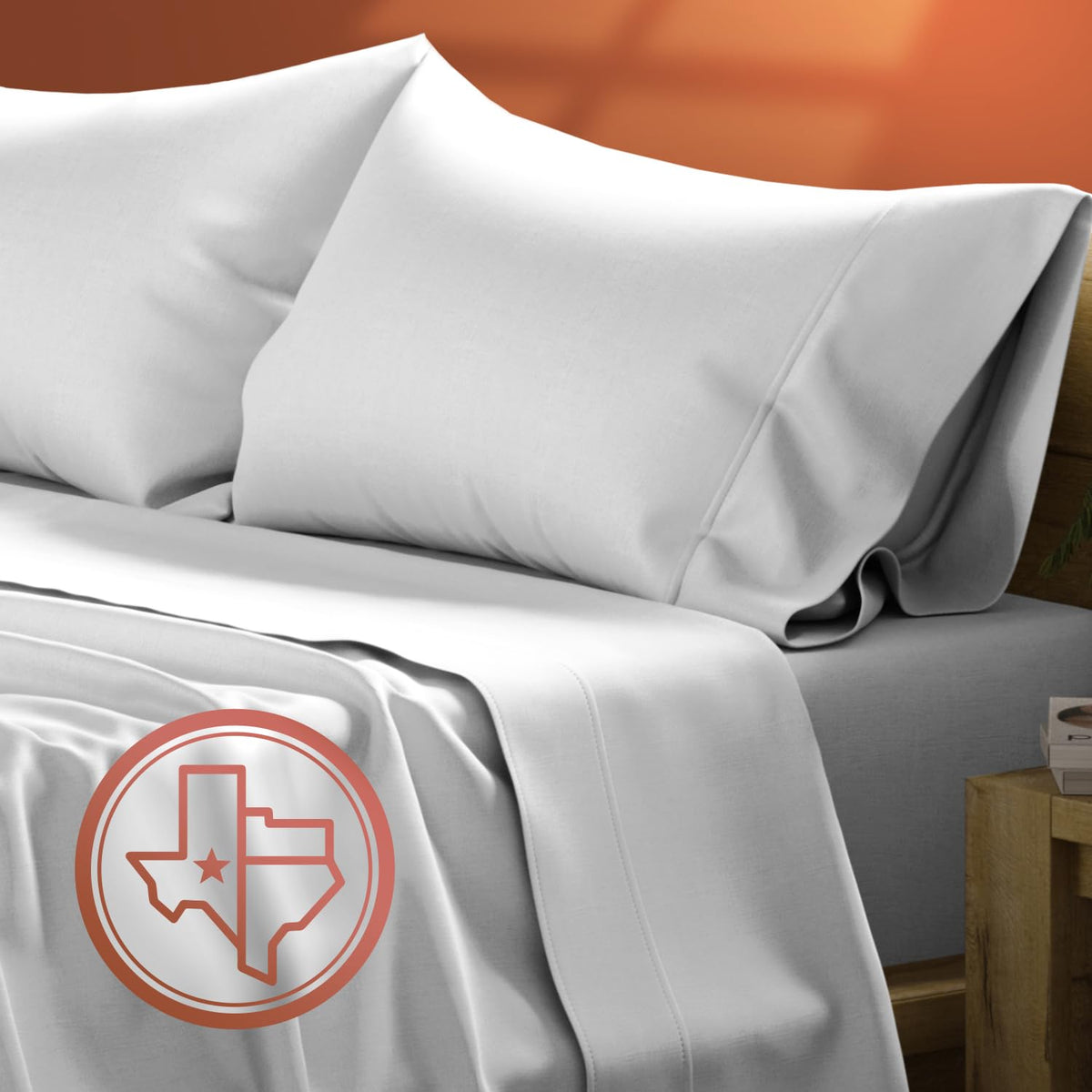 Texas Linen Co. Egyptian Cotton Split King Sheet Set - 600 Thread Count 5 Pc Silver Sheets For Adjustable Bed, Extra Long Staple
