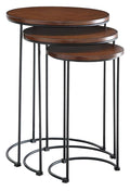 Carolina Cottage 3-Pc Round Nesting Table Set
