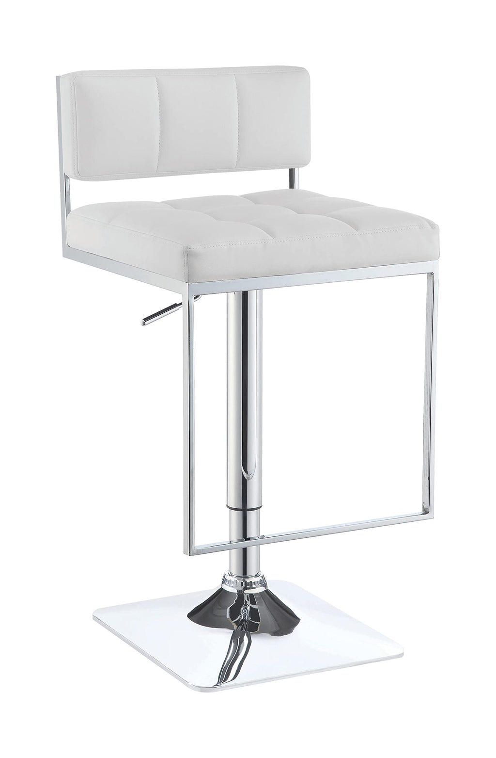 Coaster Furniture Adjustable Bar Stool White 100193