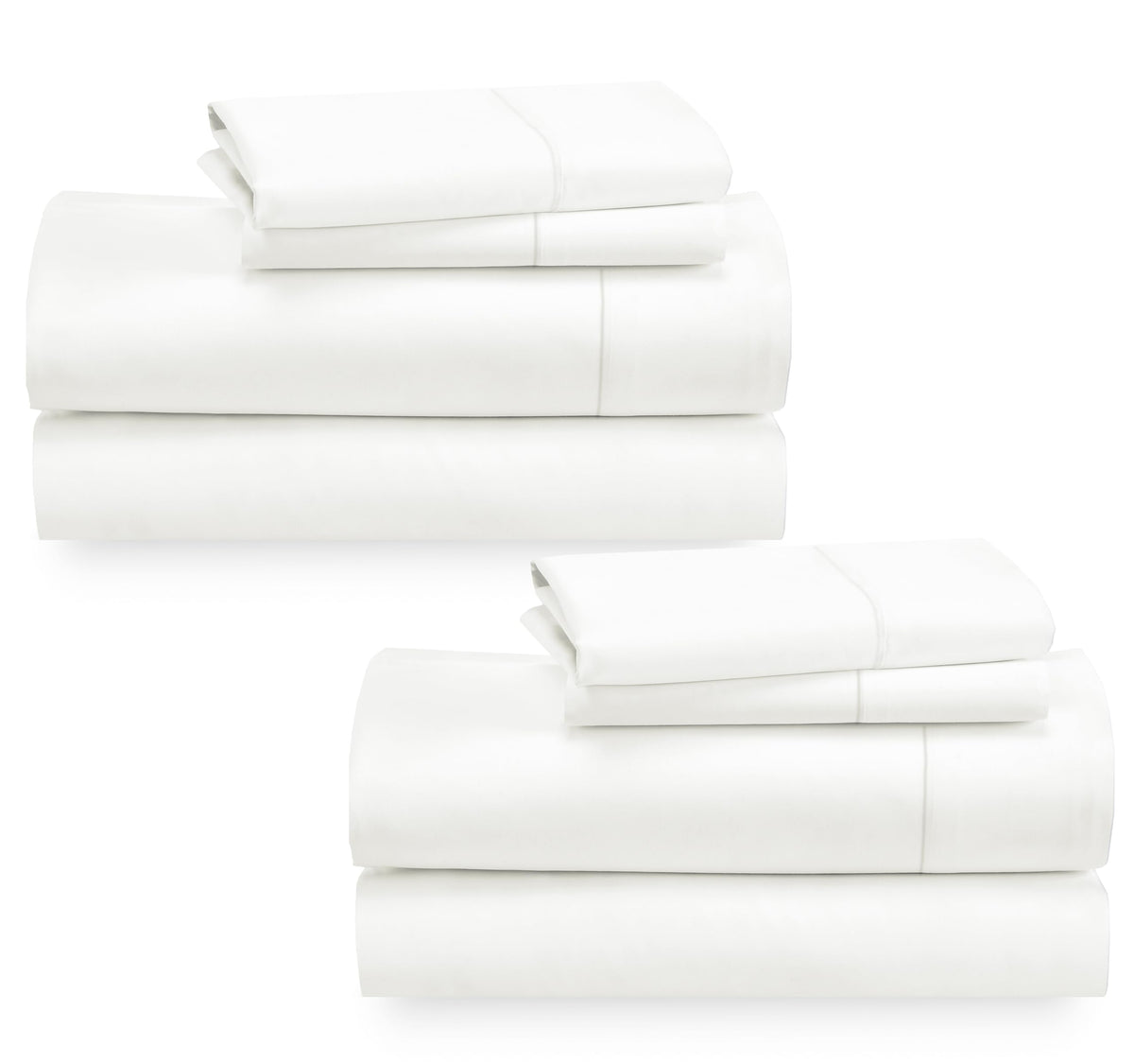 California Design Den 2-Pack Full 100% Cotton Sateen 400 Thread Count Sheets - Extra Soft, Breathable & Cooling Sheets, Wrinkle