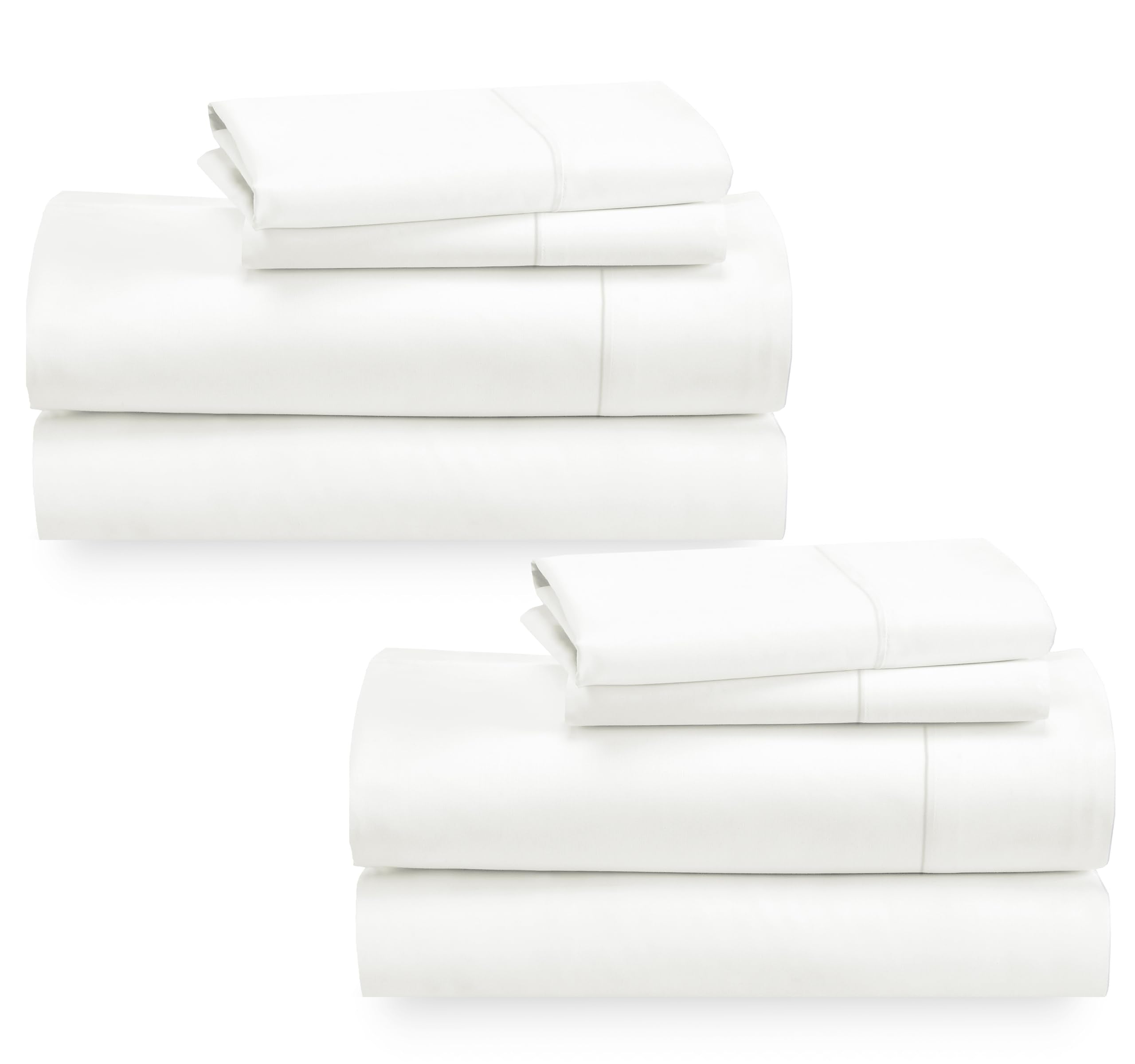 California Design Den 2-Pack Queen Sheet Set - 400 Thread Count 100% Cotton Sateen - Extra Soft, Breathable & Cooling Sheets, Wr