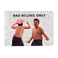 GOLEHS Gibby Bad Bitches Only Tapestry with Easy Hanging Kit, Funny Flag for College Dorm, Available in Sizes from 40 to 90, Ski