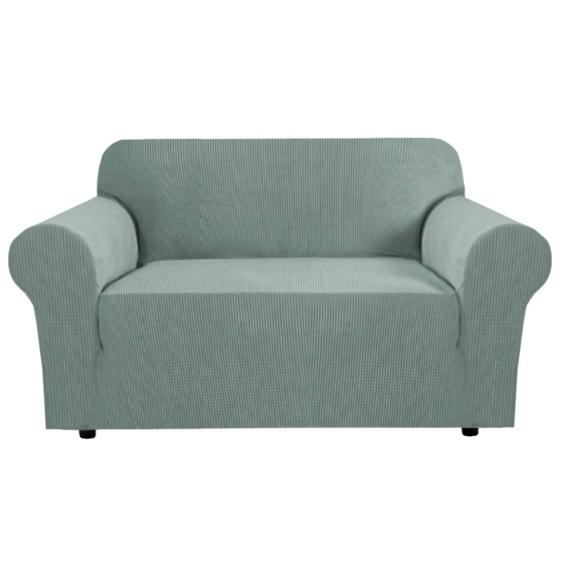H.Versailtex Stretch Couch Cover Sofa Covers For 2 Cushion Couch Loveseat Slipcover|Sofa Cover For Loveseat 1 Piece With Elastic