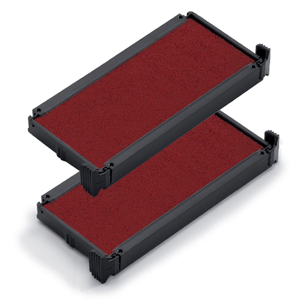 Trodat Replacement Ink Pads 6/4913 - Pack Of 2 - Red Ink - For The Printy 4913, 4913 Typo And 4953