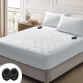 Bwarm Premium Quilted Heated Mattress Pad King Size, 78' X 80' Bed Warmer, 9 Heat Settings, 1-12 Hours Auto Off, Soft And Cozy