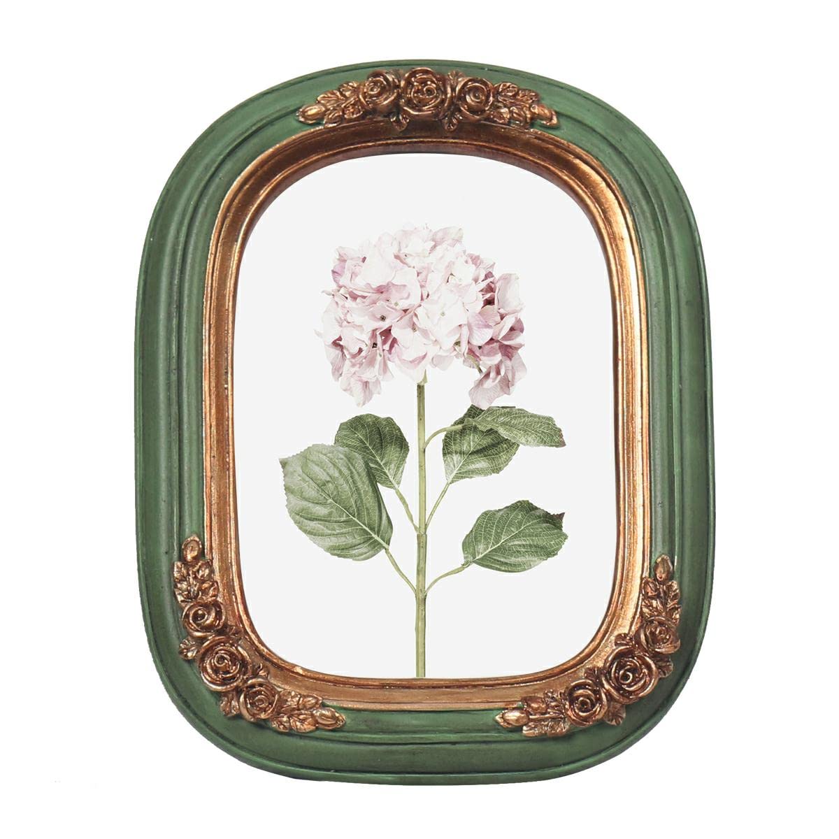 FR PARAFAYER Vintage Mini Picture Frame 2.5x3.5 Inch,Antique Ornate Photo Frame With Floral Relief,Wall and Tabletop Display,Hig