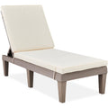 Best Choice Products Outdoor Lounge Chair, Resin Patio Chaise Lounger for Poolside, Backyard, Porch w/Seat Cushion, Adjustable B