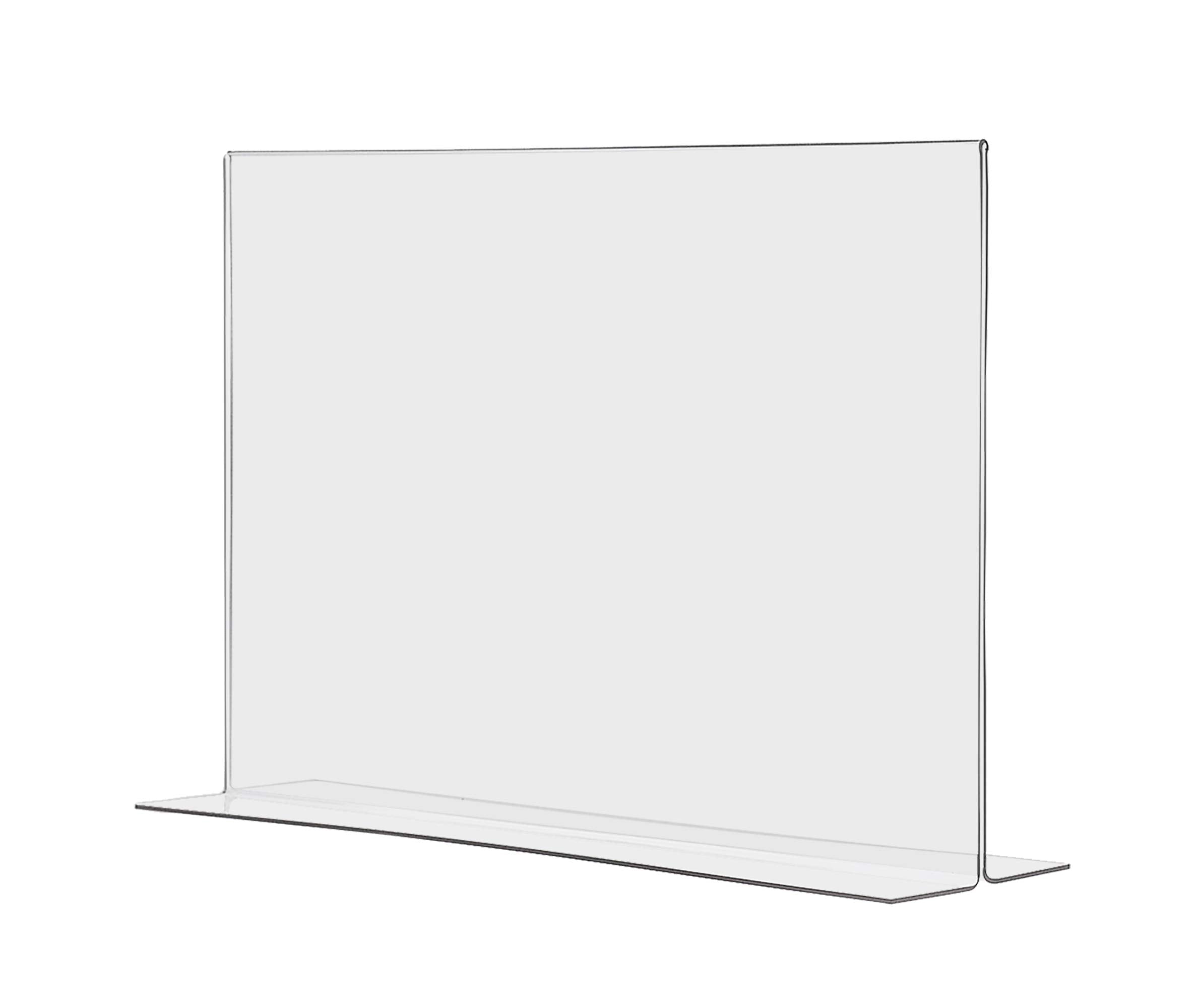 Marketing Holders 17' X 11' Acrylic Sign Holder Countertop Table Tent Bottom Loading Clear Double Sided Advertisement Business
