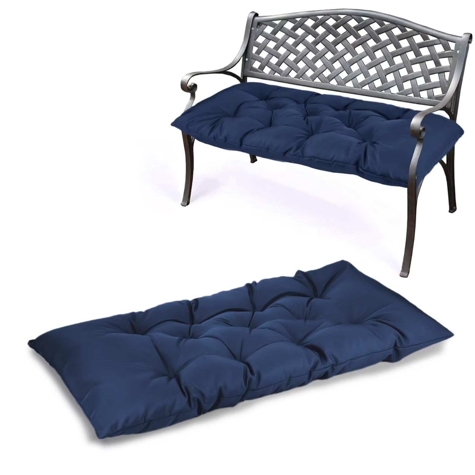 Yddsky 59 Inch Waterproof Indoor/Outdoor Garden Bench Seat Cushions,Thicken Patio Bench Soft Rocking Chairs Pad Lounger Seat For