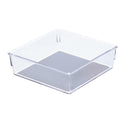Glad Drawer Organizer Bin, 6X6  Heavy Duty Clear Plastic Storage Tray For Junk Drawers, Kitchen Utensils, Bathroom Vanity, And 