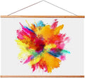 Landmass 40    Wide Magnetic Poster Frame, Poster Hanger - 40x20 40x27 40x30 40x60 Frame - Teak Wood Frame for Posters, Prints, 