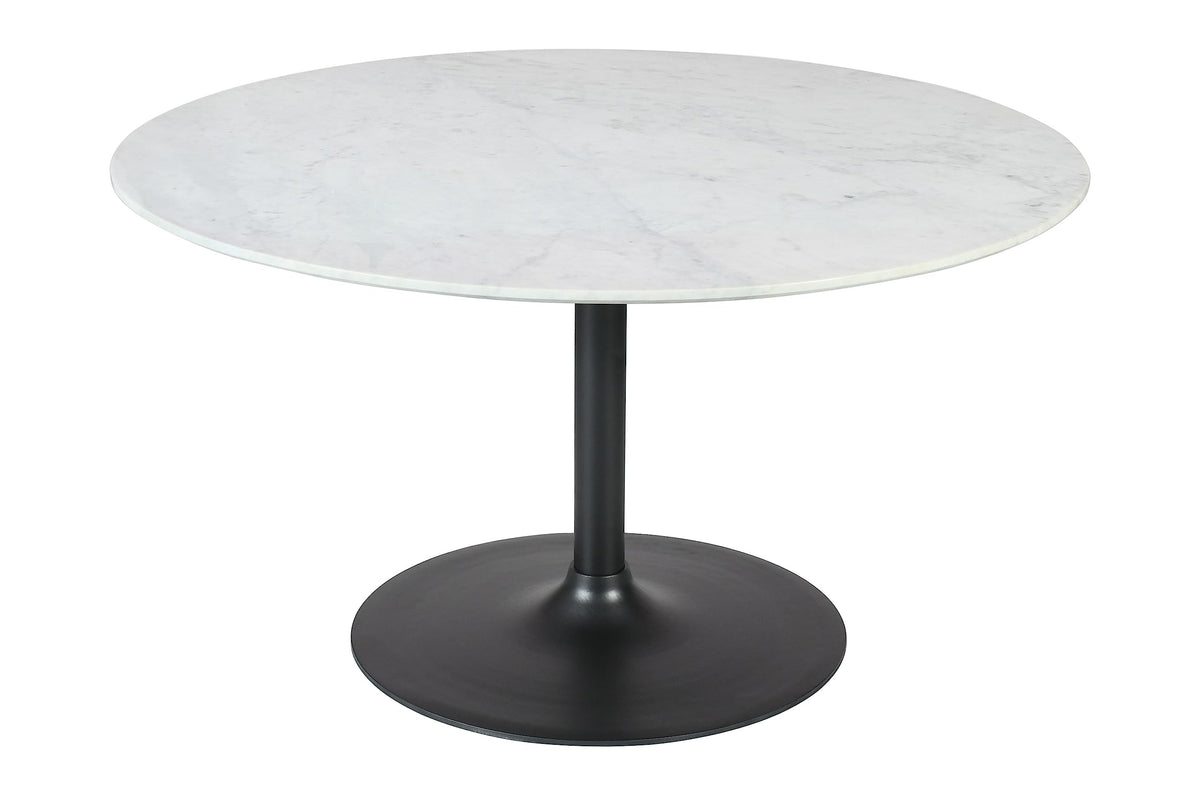 Rowan 42'' Modern Luxury Pedestal Round Marble Dining Table