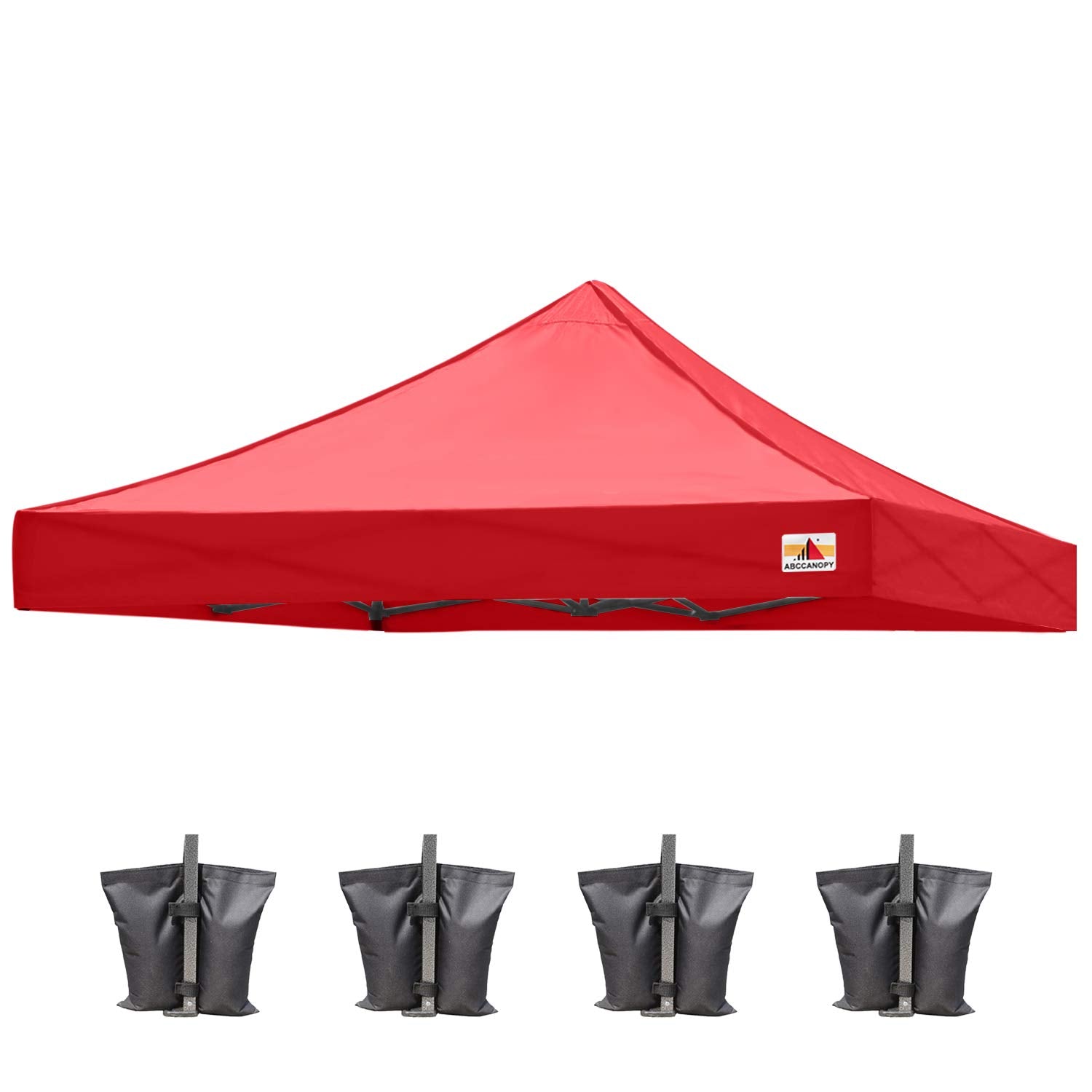 ABCCANOPY Replacement Canopy Top for Pop Up Canopy Tent (10x10, Red)